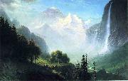 Albert Bierstadt Staubbach Falls, Near Lauterbrunnen, Switzerland oil painting reproduction